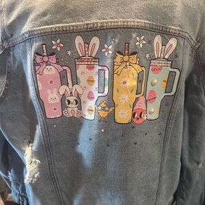 Ladies spring jacket with gems